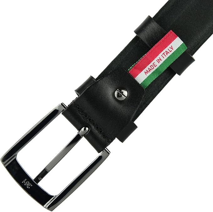 Cintura uomo in pelle - Nera