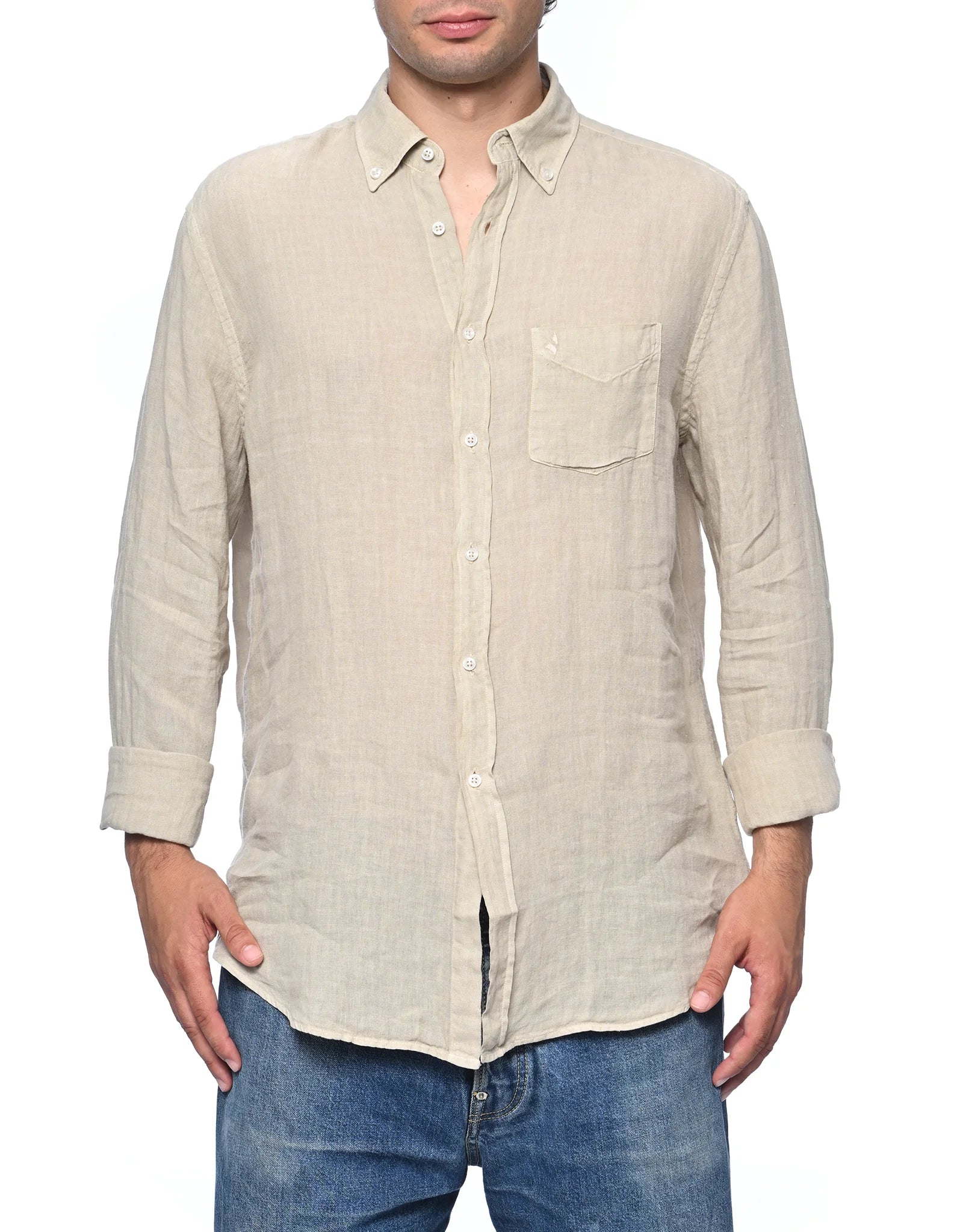 Camicia Uomo Manica Lunga Navigare