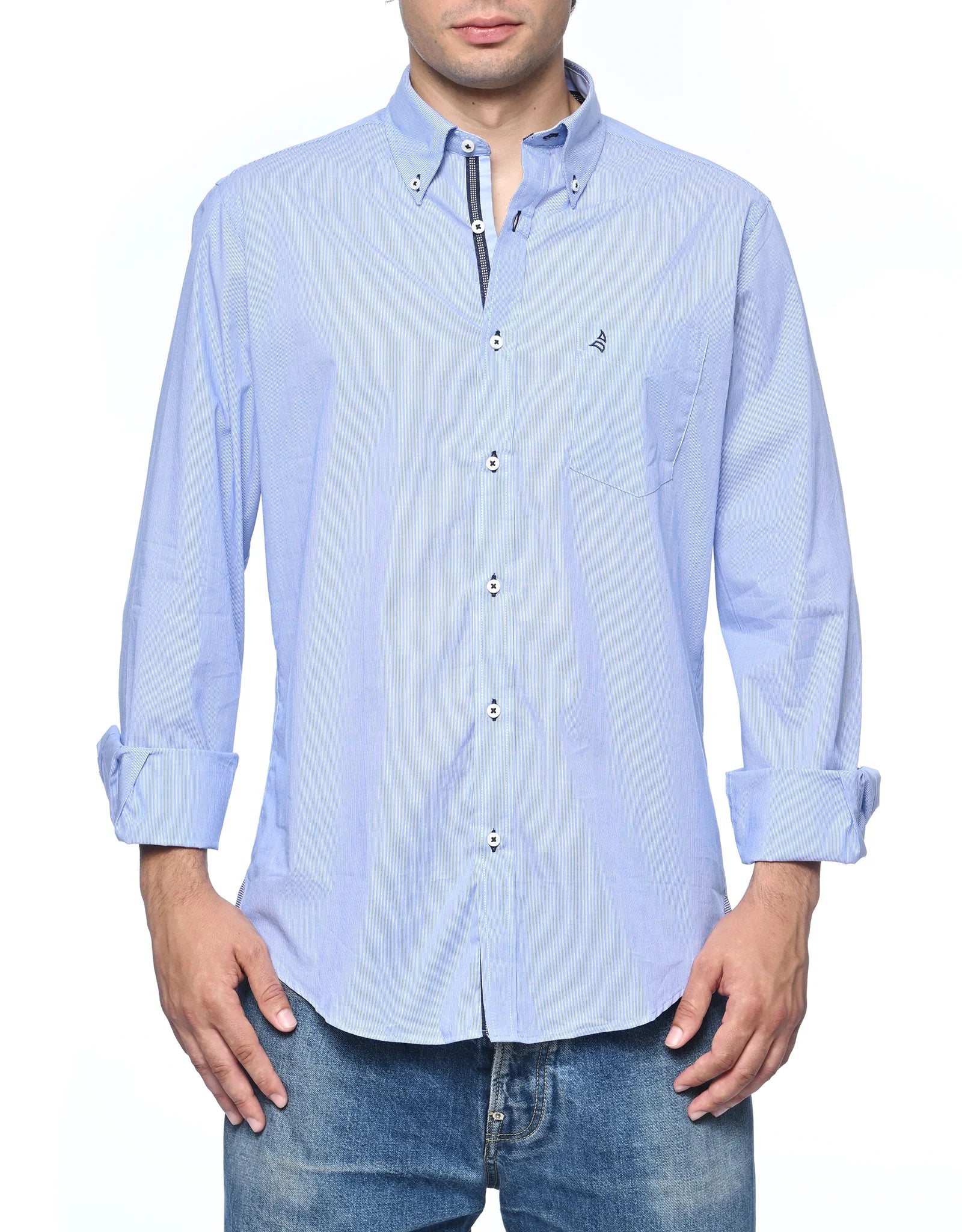 Camicia Uomo Manica Lunga Navigare