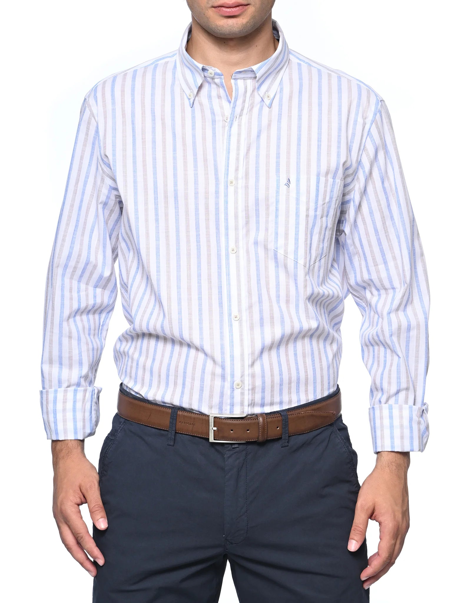 Camicia Uomo Manica Lunga Navigare