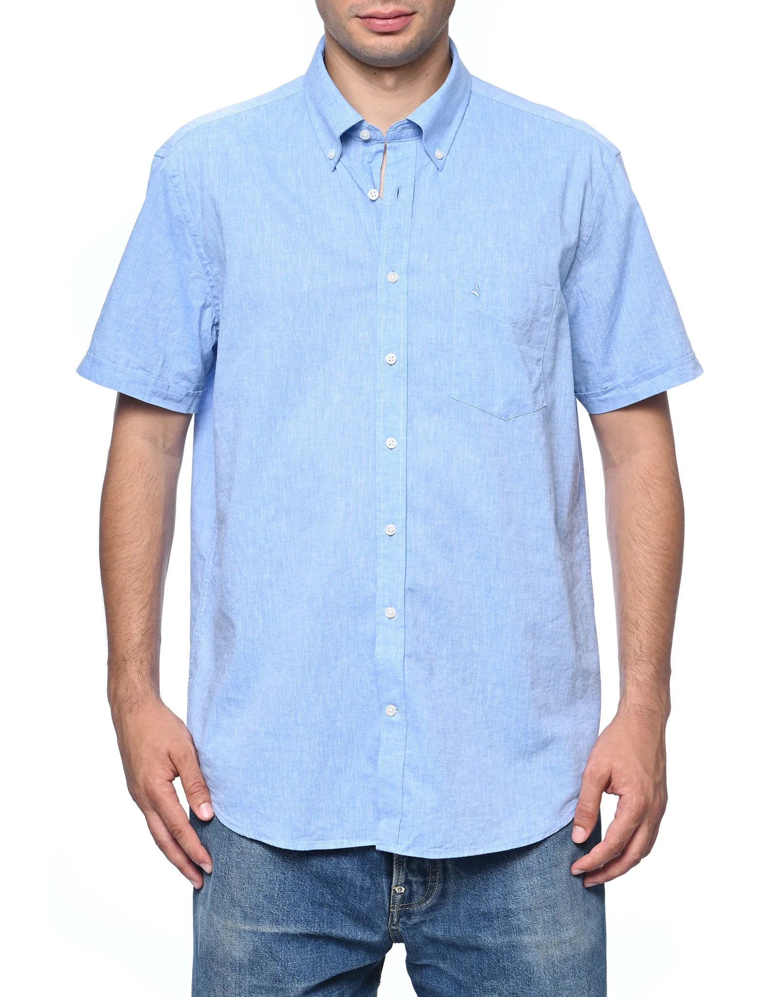 Camicia Uomo Manica Corta Navigare