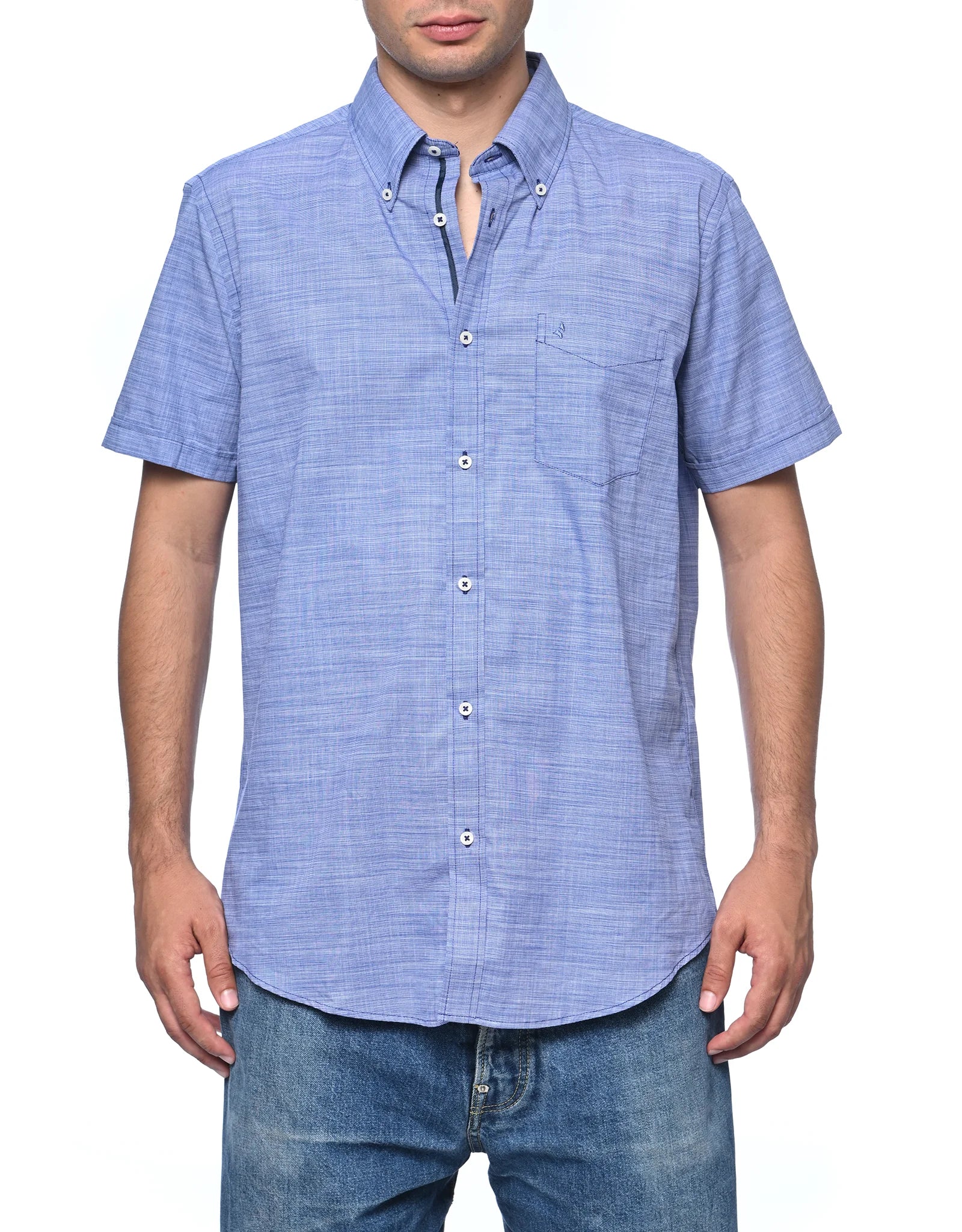 Camicia Uomo Manica Corta Navigare