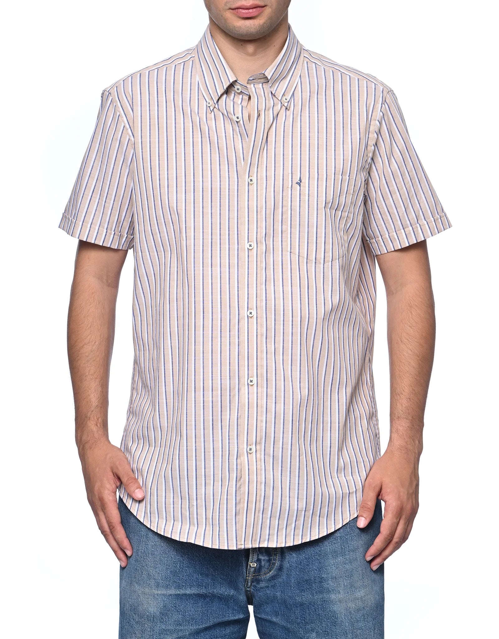 Camicia Uomo Manica Corta Navigare