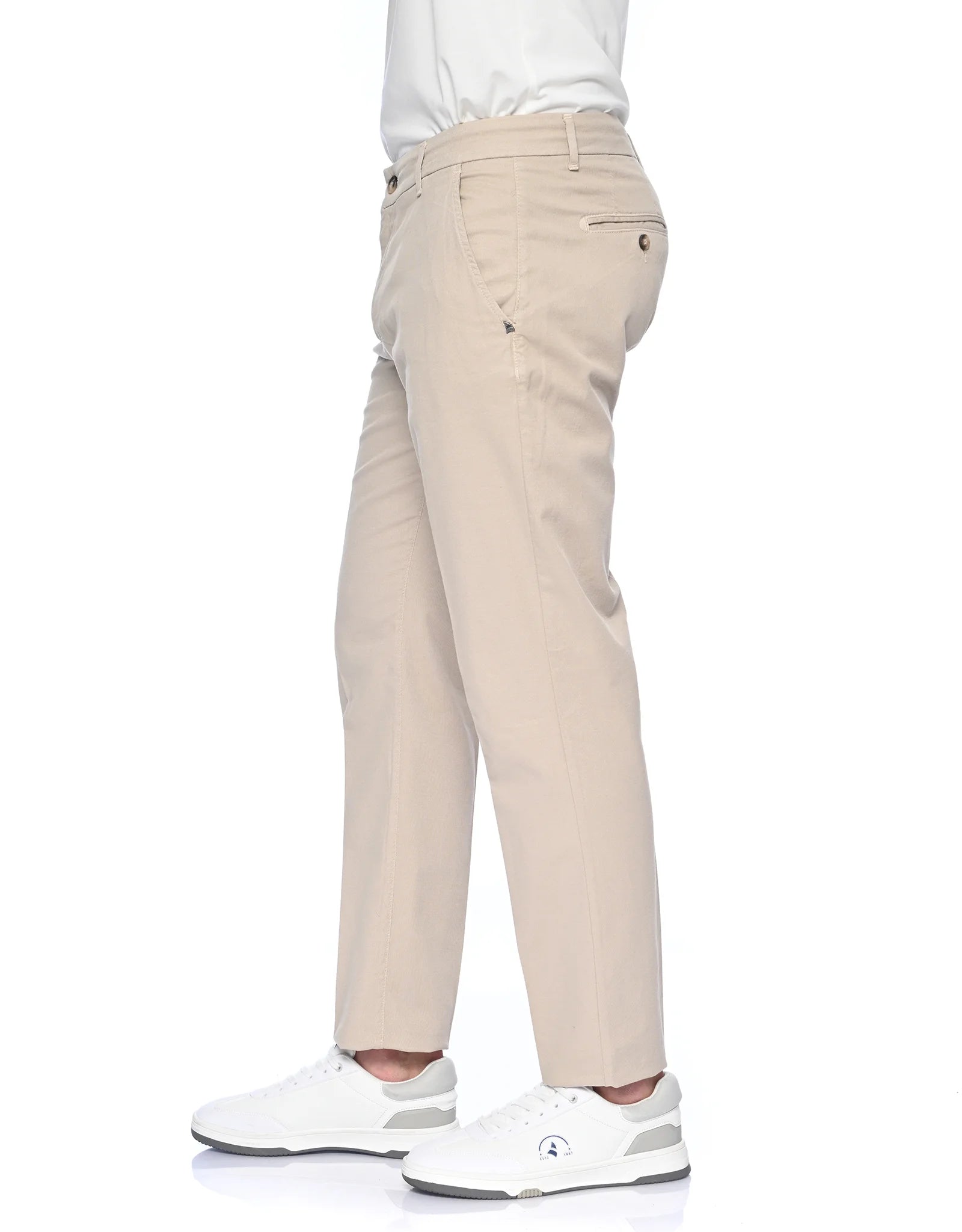 Pantalone Tasca America Misto Lino Navigare